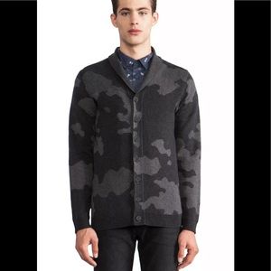 Ezekiel Now you See me Camo Cardigan Sweater SZ MD $84.00 MSRP